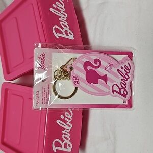 Barbie 1959 Miniso Mattel Barbie Silhouette Pink Mirror Keychain